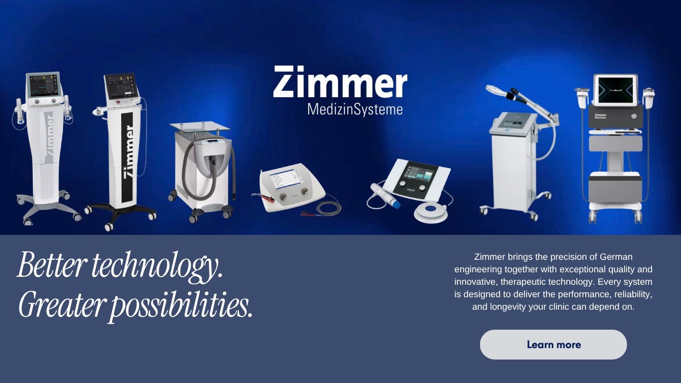 Zimmer MedizinSysteme — better technology, greater possibilities. German-engineered therapy systems.